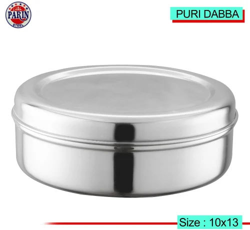 300 ml stainless steel puri container