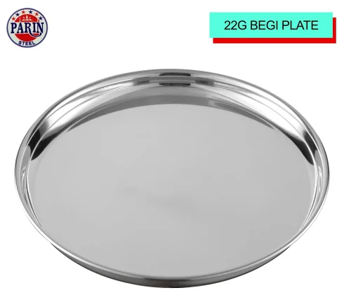 12 inch stainless steel Begi dinner plate