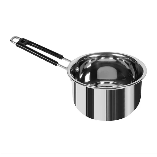 2 litre plain base stainless steel saucepan