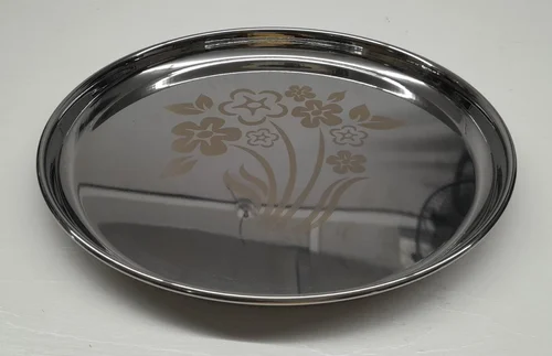 13 inch stainless steel Kanchan Beggi dinner plate