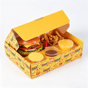 Custom Fast Food Packaging Container Sharing Box Set