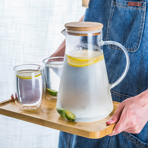 Glass Pitcher Borosilicate Glass and Pitcher Water High Quality 1.5L Water Pots & Kettles Direct Fire Heating Restaurant Support