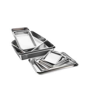 Stainless Steel Heavy Duty Food Serving Tray