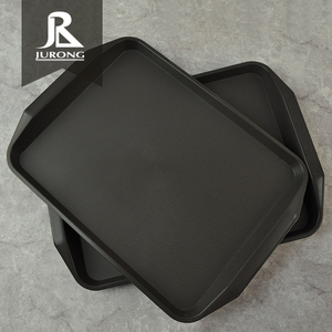 Airline Food Trays Rectangular Custom Black Room Service Tray