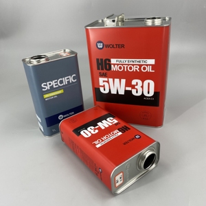 1 Liter Lubricating Oil Tin Can with Plastic Lid