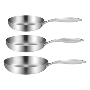 High Quality 304 Stainless Steel Frying Pan